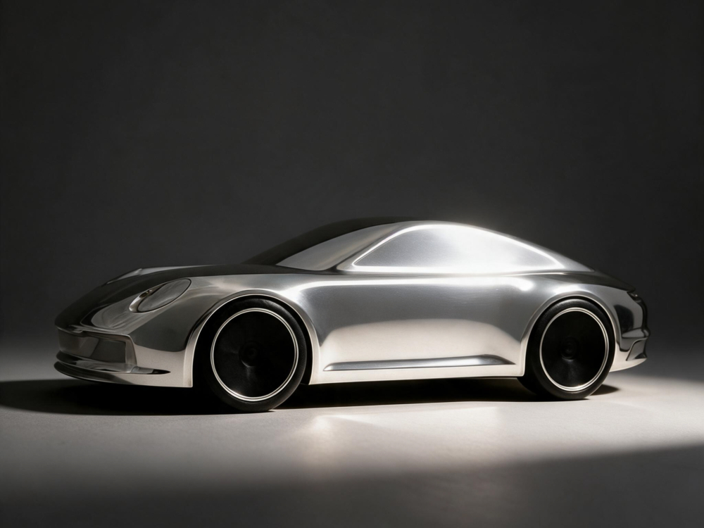 Solid aluminium – Mirror-polished livery